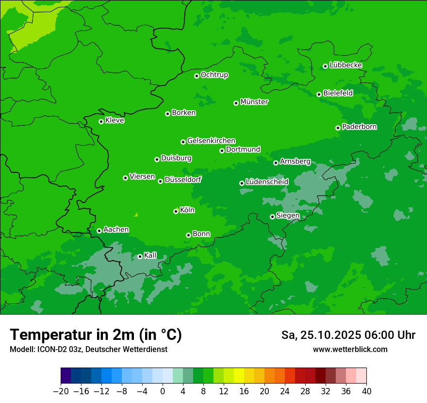 Modellkarten Temperatur Modellkarten Temperatur