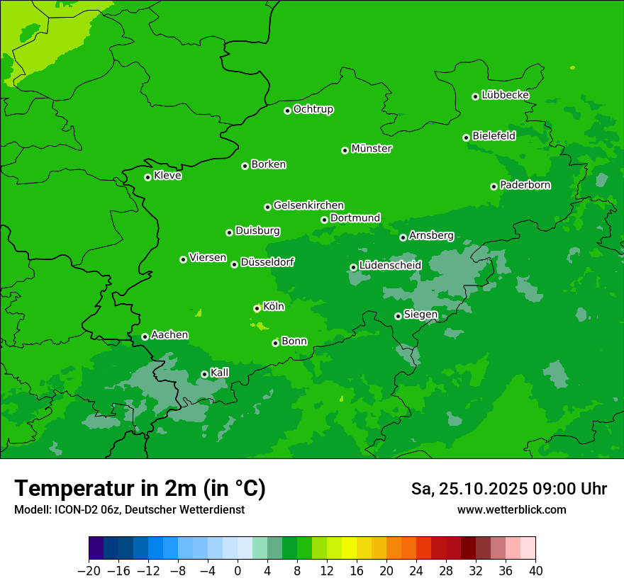 Modellkarten Temperatur Modellkarten Temperatur