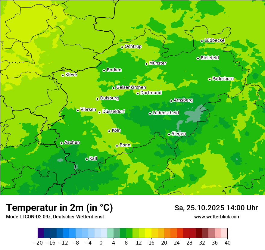 Modellkarten Temperatur Modellkarten Temperatur