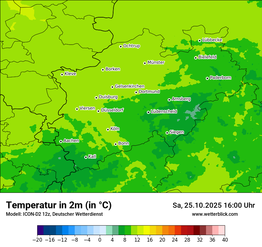Modellkarten Temperatur Modellkarten Temperatur