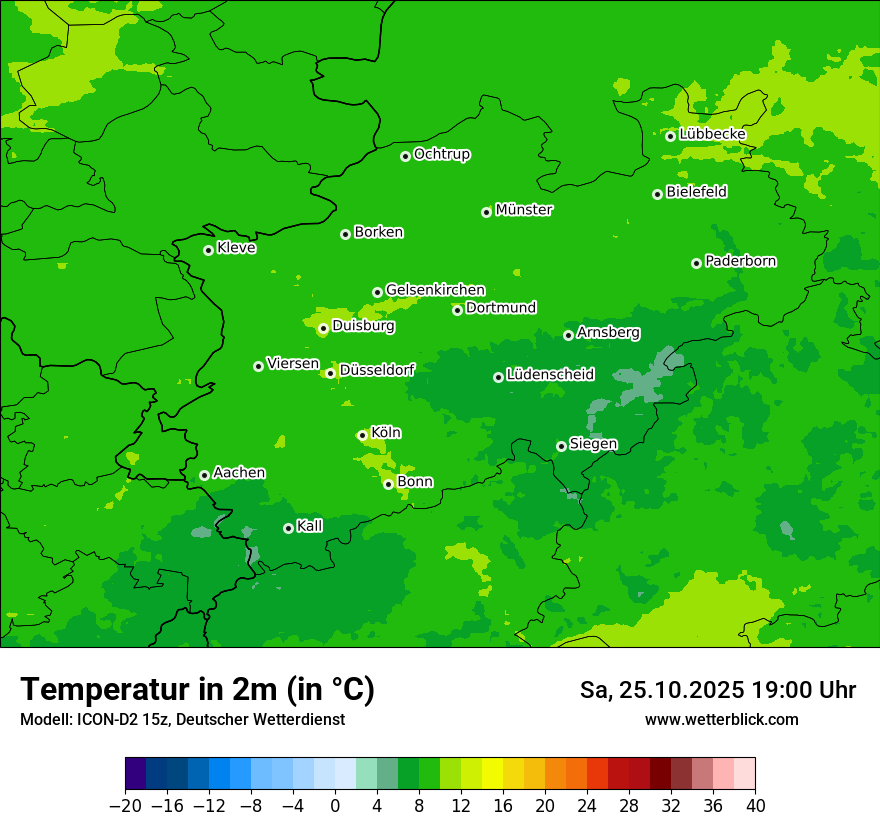Modellkarten Temperatur Modellkarten Temperatur