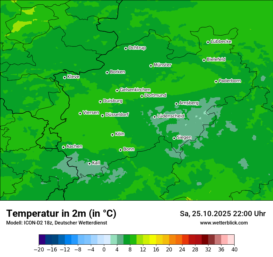 Modellkarten Temperatur Modellkarten Temperatur