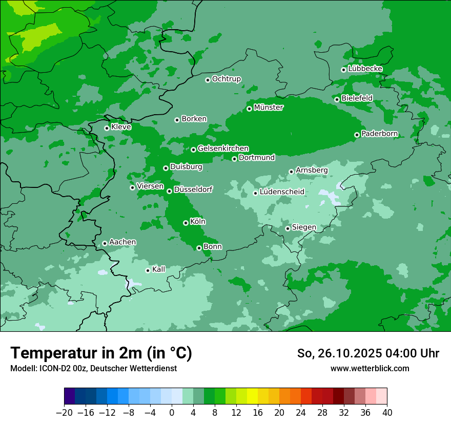 Modellkarten Temperatur Modellkarten Temperatur