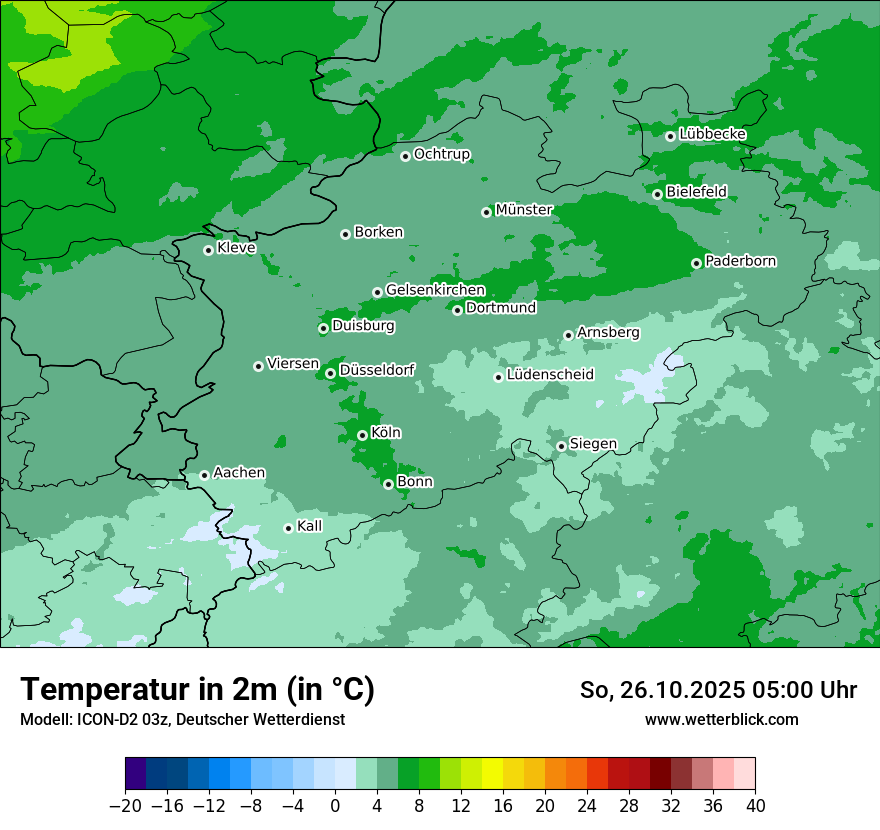 Modellkarten Temperatur Modellkarten Temperatur