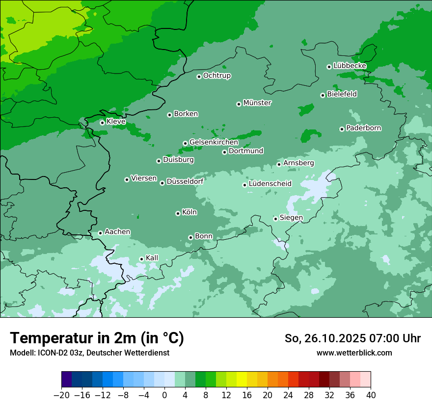 Modellkarten Temperatur Modellkarten Temperatur