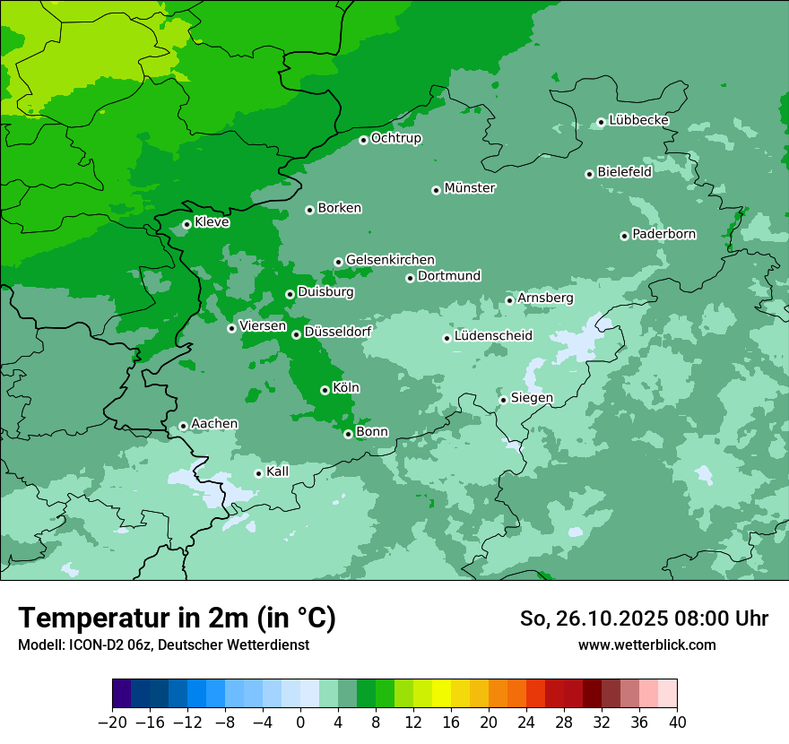 Modellkarten Temperatur Modellkarten Temperatur