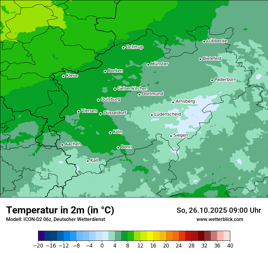 Modellkarten Temperatur Modellkarten Temperatur