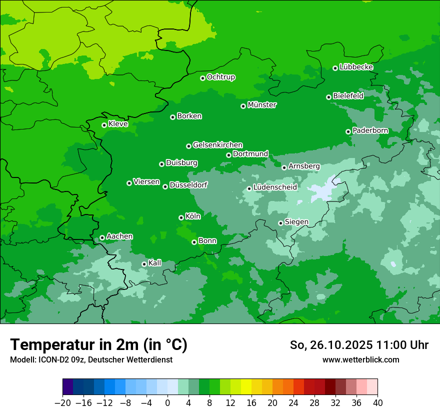 Modellkarten Temperatur Modellkarten Temperatur