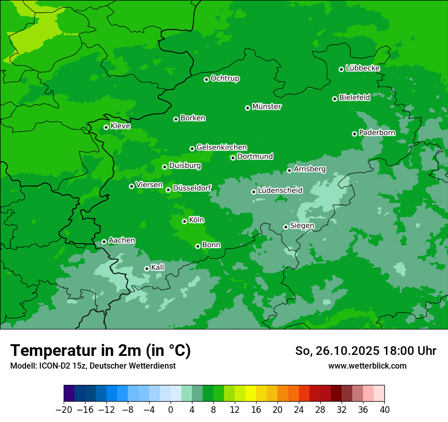 Modellkarten Temperatur Modellkarten Temperatur