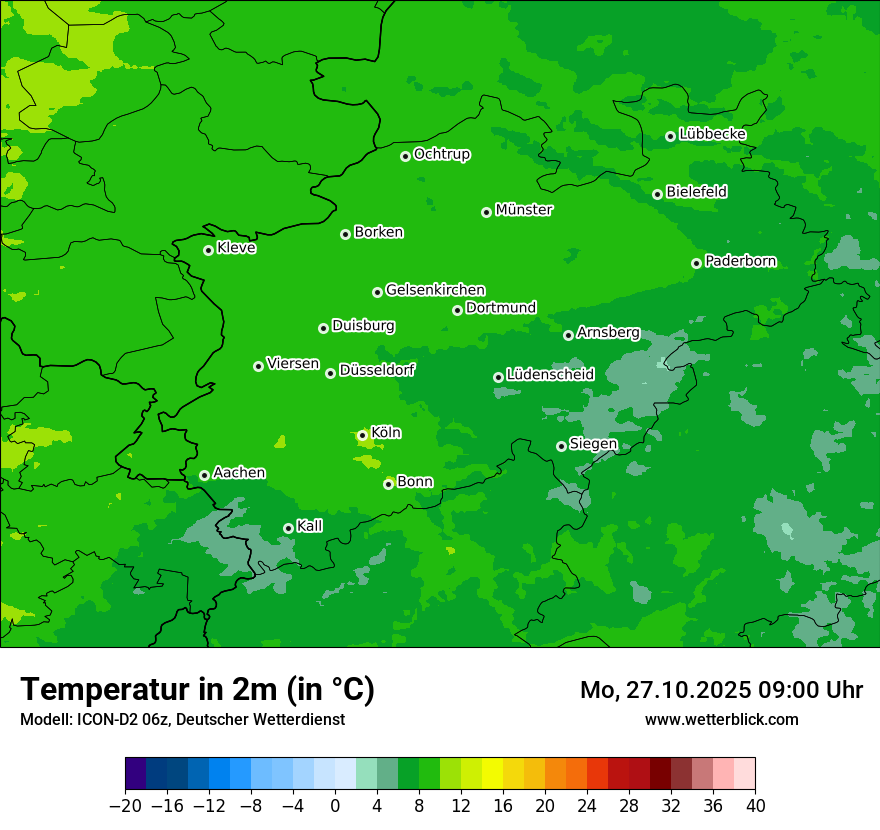 Modellkarten Temperatur Modellkarten Temperatur