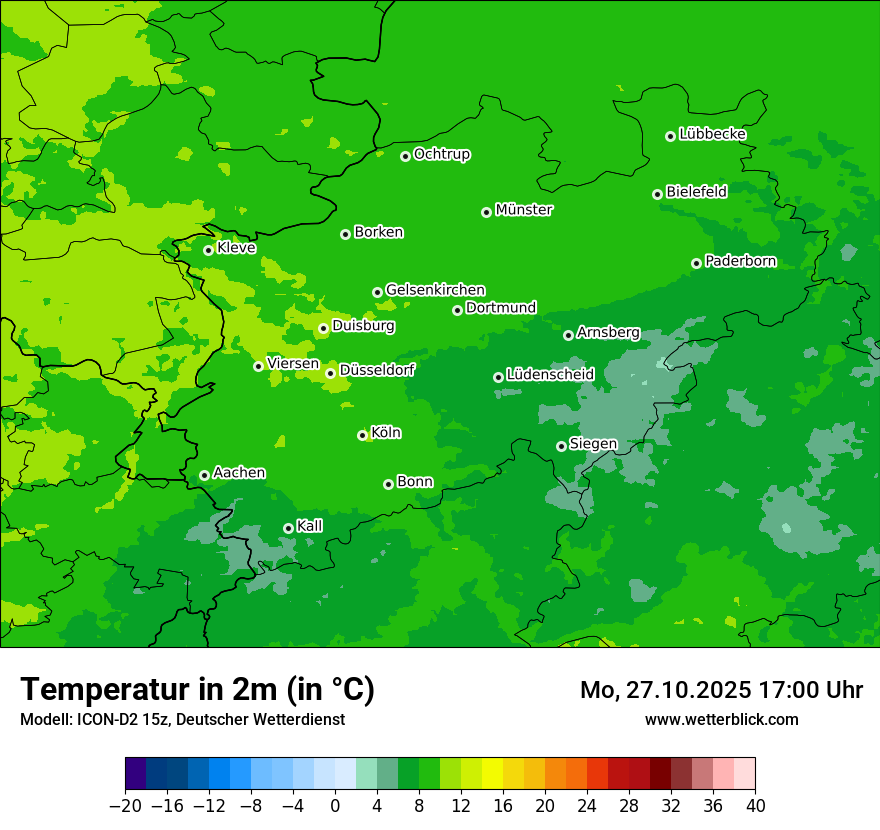 Modellkarten Temperatur Modellkarten Temperatur