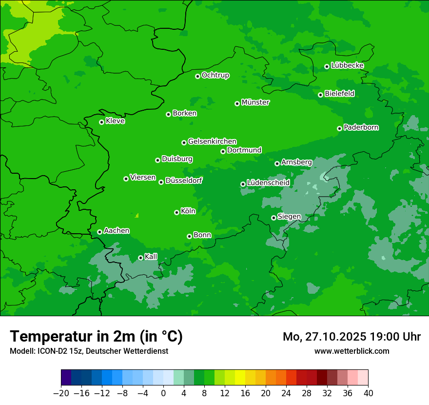 Modellkarten Temperatur Modellkarten Temperatur