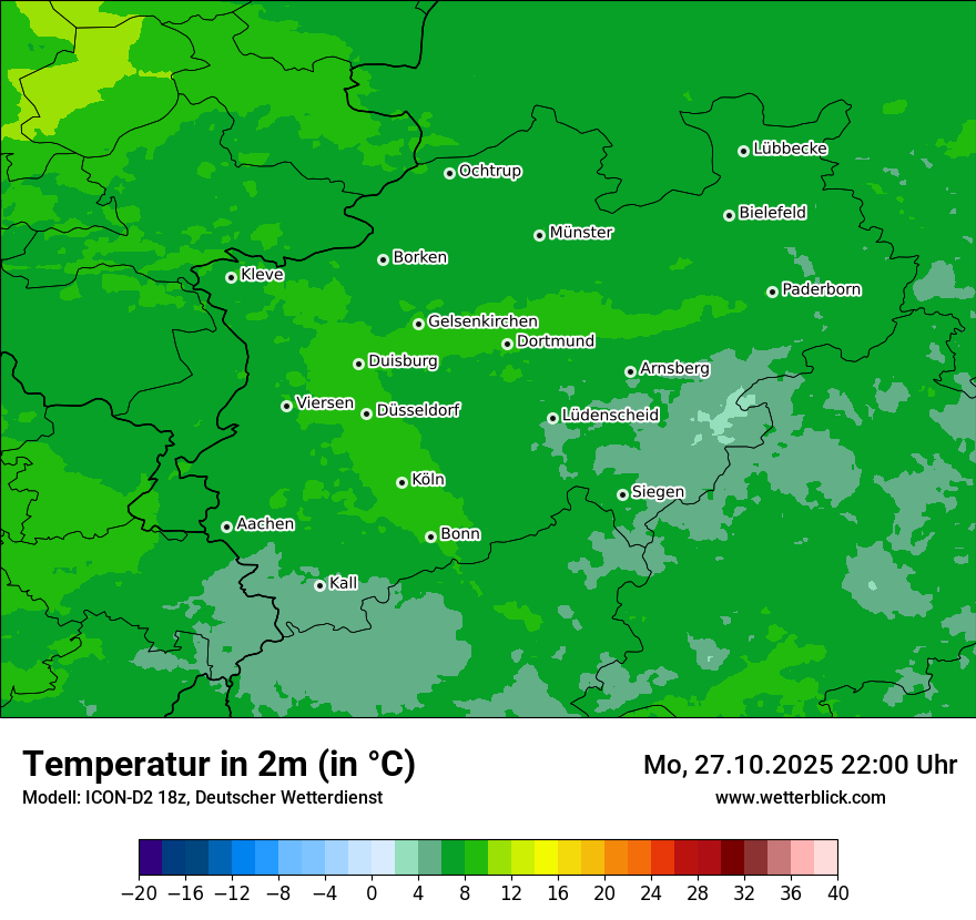 Modellkarten Temperatur Modellkarten Temperatur
