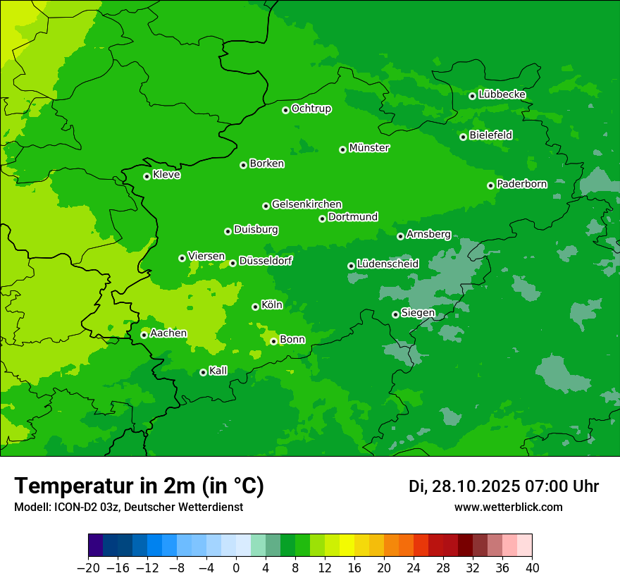 Modellkarten Temperatur Modellkarten Temperatur