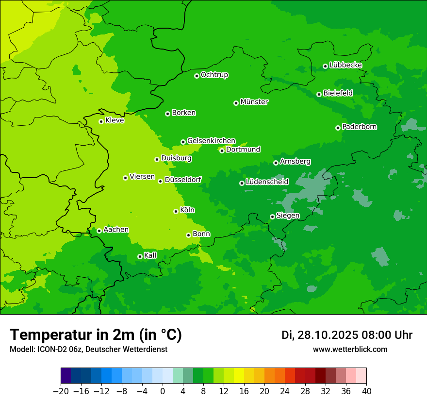 Modellkarten Temperatur Modellkarten Temperatur