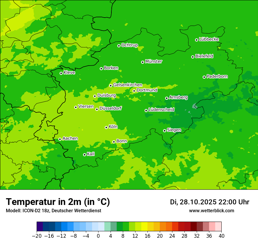 Modellkarten Temperatur Modellkarten Temperatur
