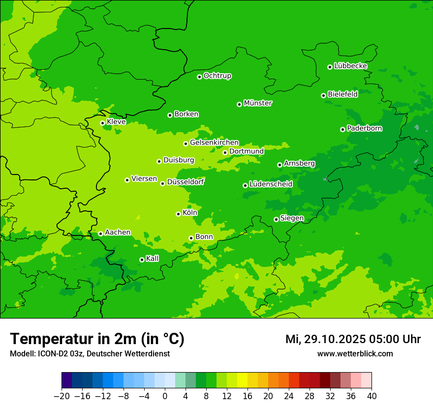 Modellkarten Temperatur Modellkarten Temperatur