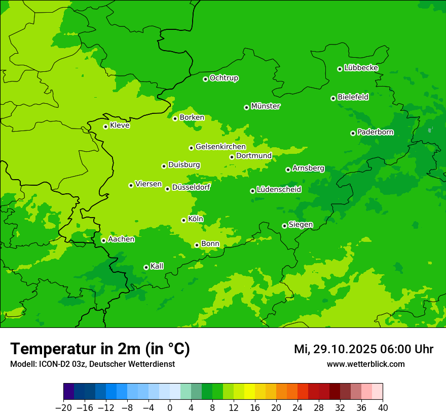 Modellkarten Temperatur Modellkarten Temperatur