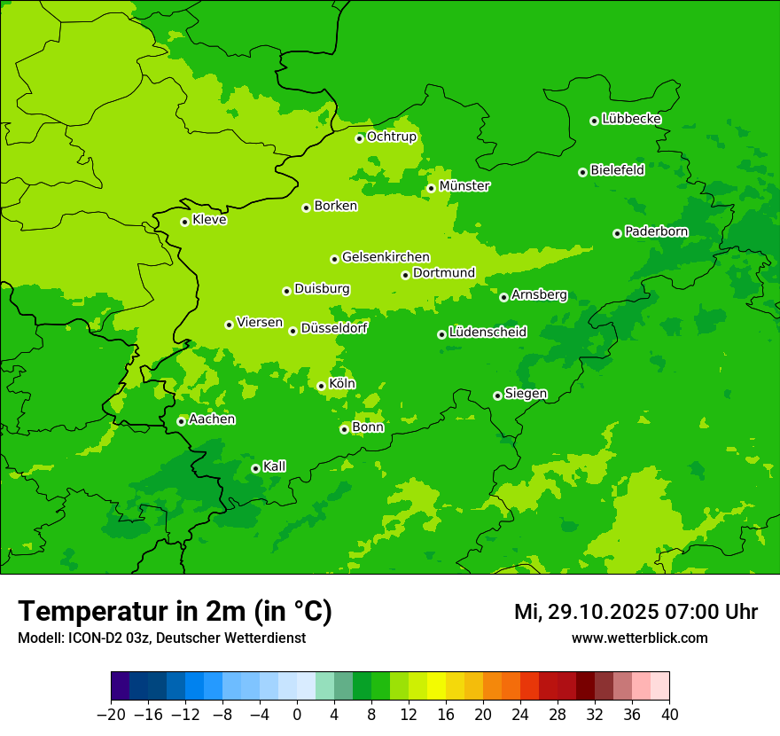 Modellkarten Temperatur Modellkarten Temperatur