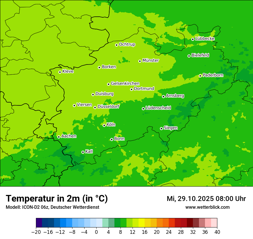 Modellkarten Temperatur Modellkarten Temperatur