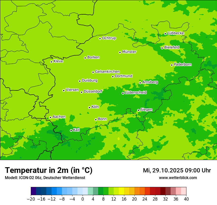 Modellkarten Temperatur Modellkarten Temperatur