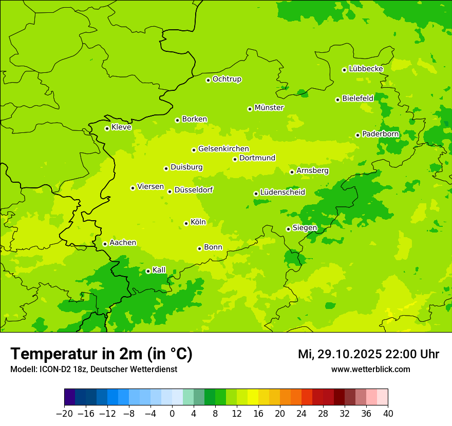 Modellkarten Temperatur Modellkarten Temperatur