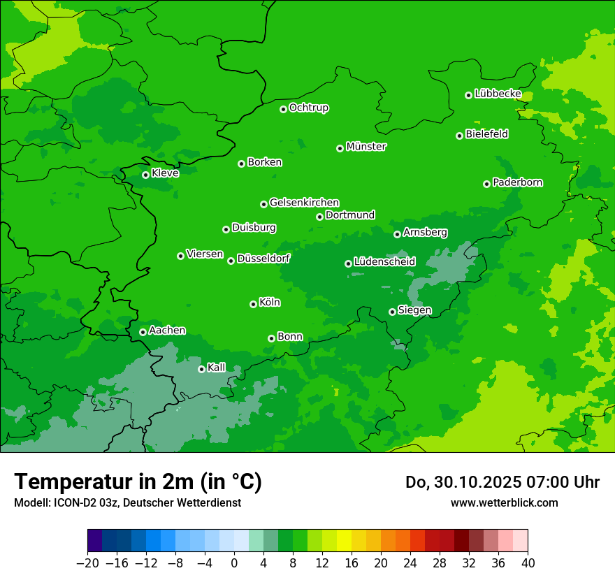 Modellkarten Temperatur Modellkarten Temperatur
