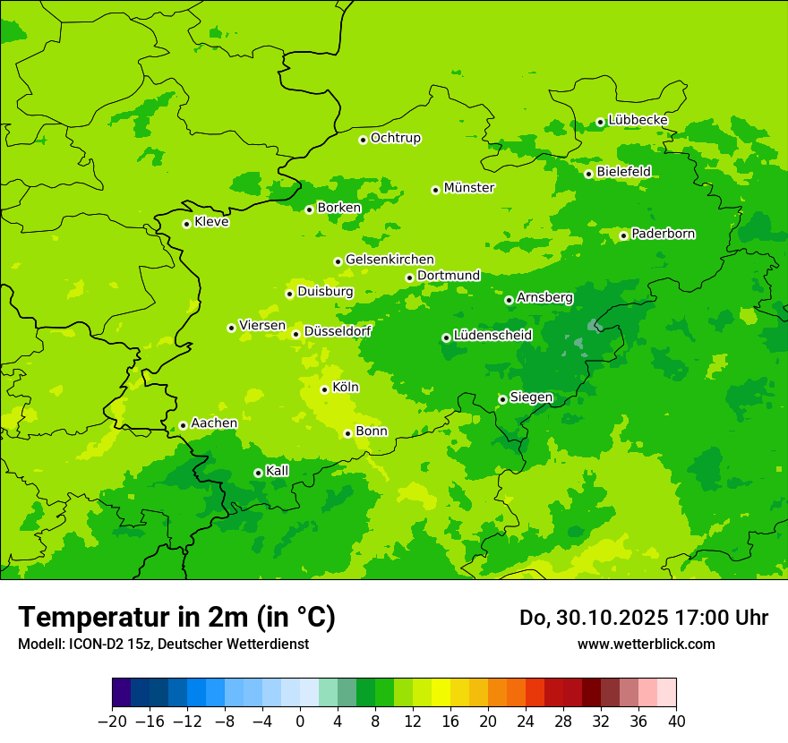 Modellkarten Temperatur Modellkarten Temperatur