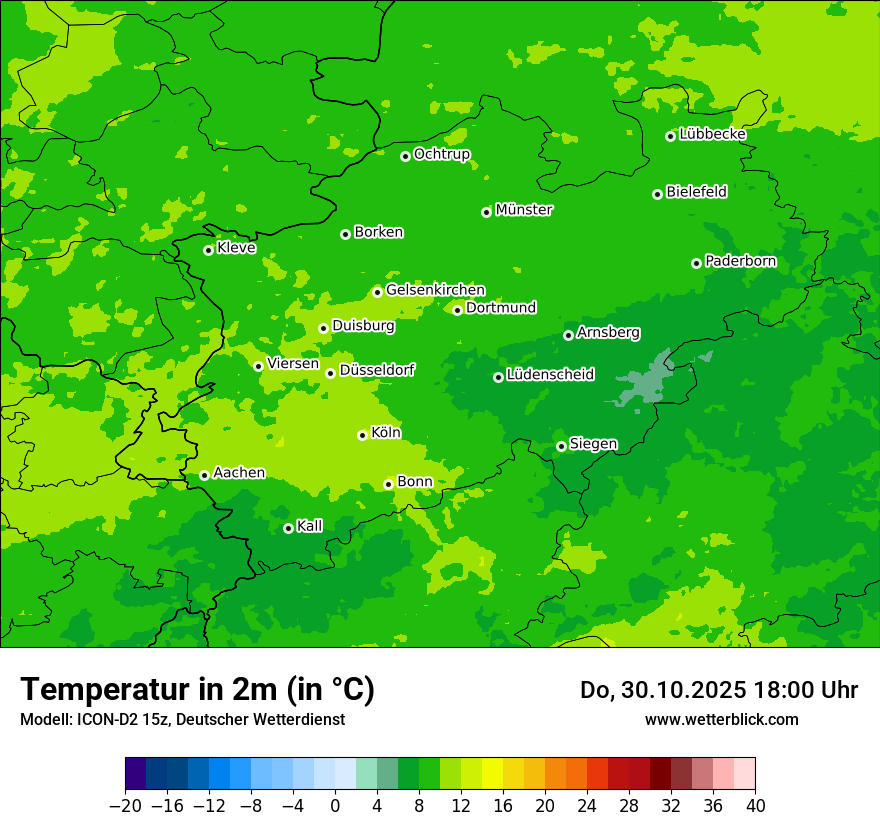 Modellkarten Temperatur Modellkarten Temperatur