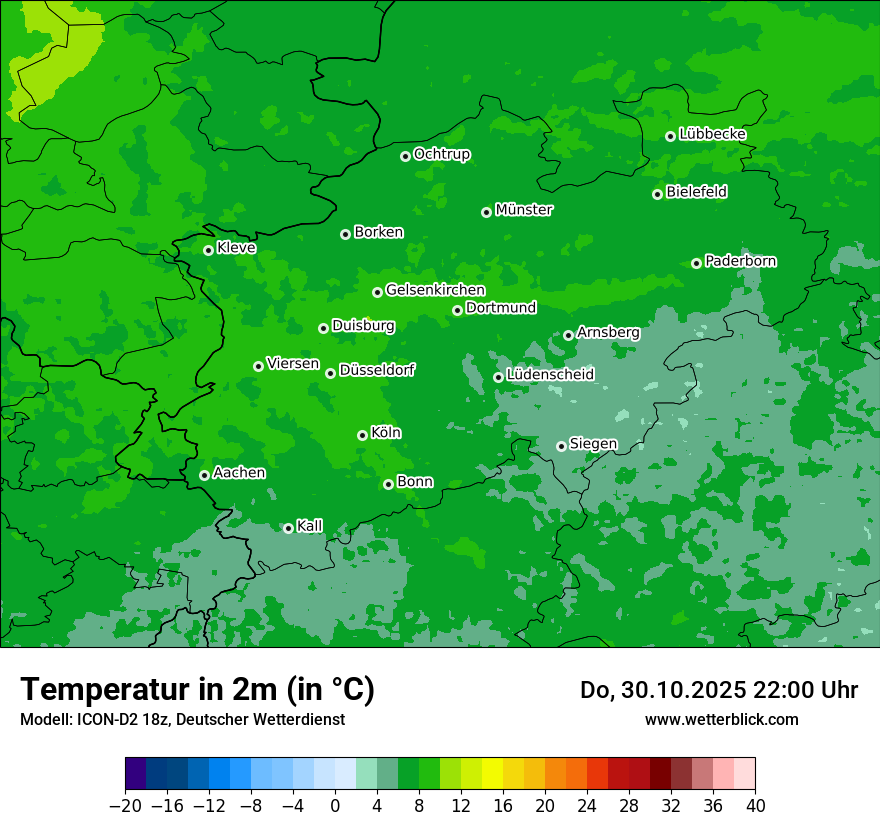 Modellkarten Temperatur Modellkarten Temperatur