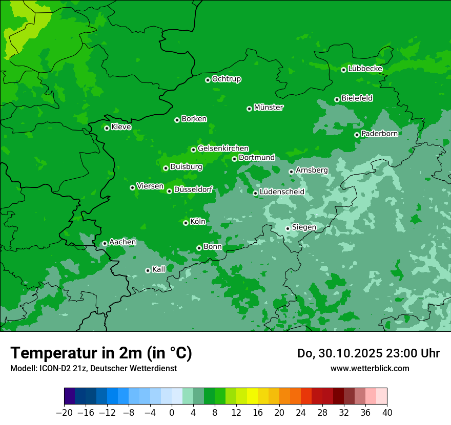 Modellkarten Temperatur Modellkarten Temperatur