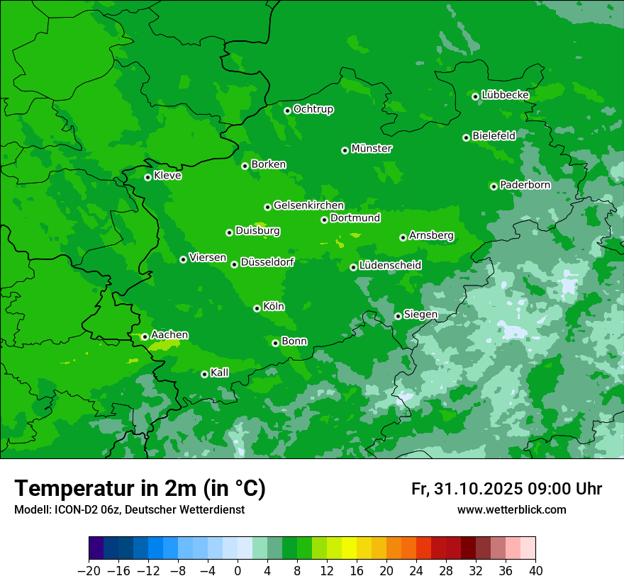 Modellkarten Temperatur Modellkarten Temperatur
