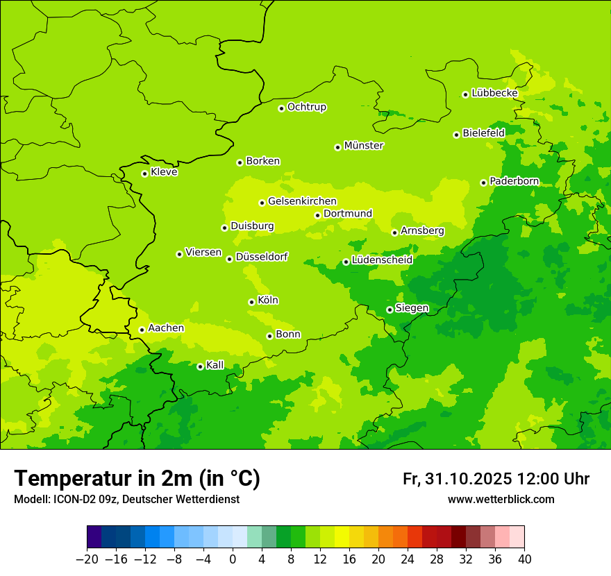 Modellkarten Temperatur Modellkarten Temperatur