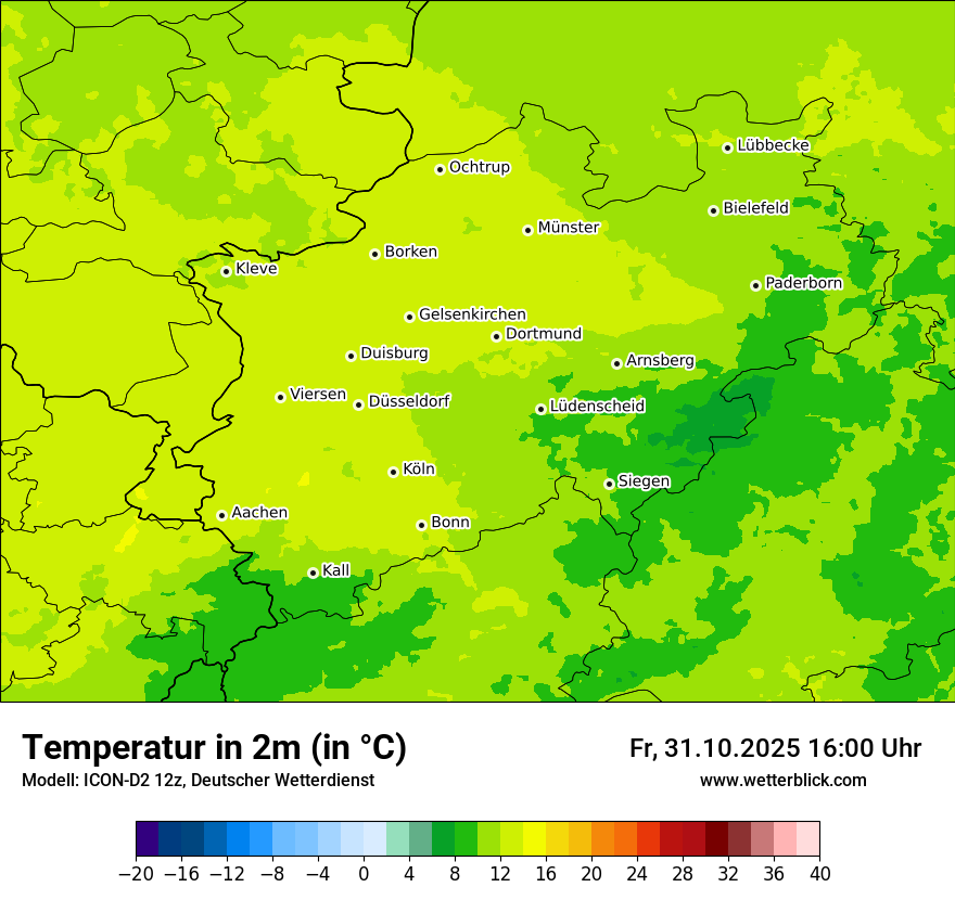 Modellkarten Temperatur Modellkarten Temperatur
