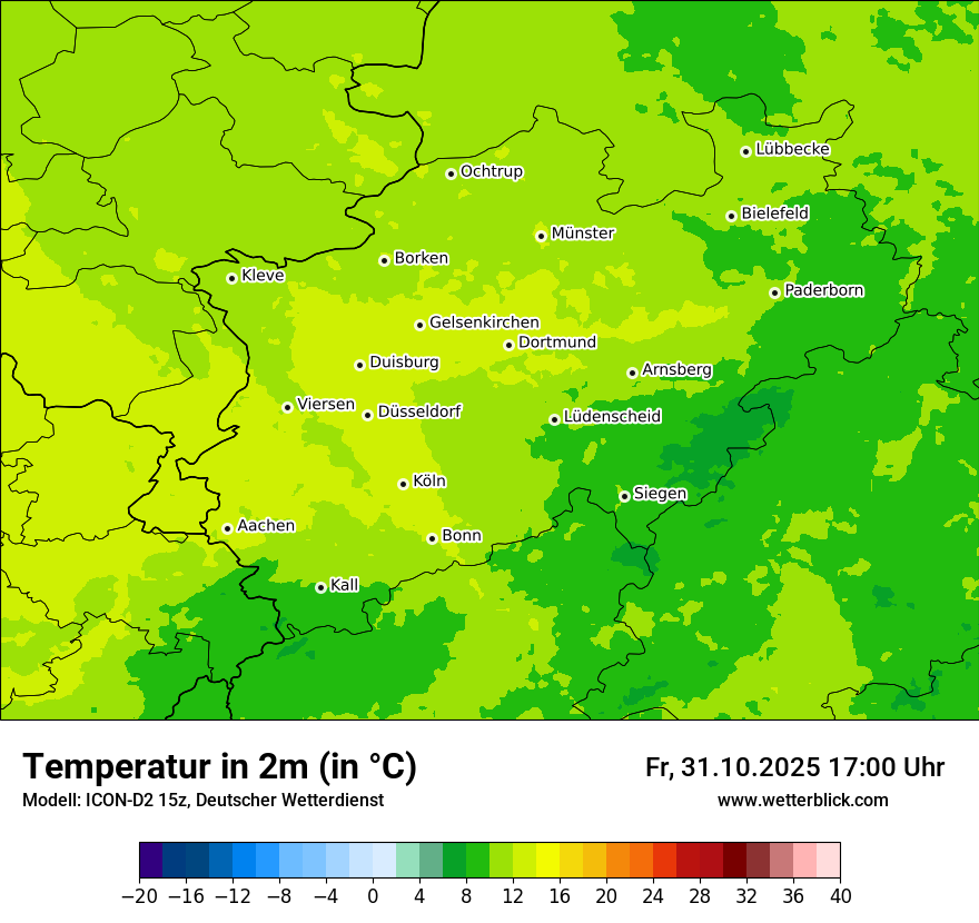 Modellkarten Temperatur Modellkarten Temperatur
