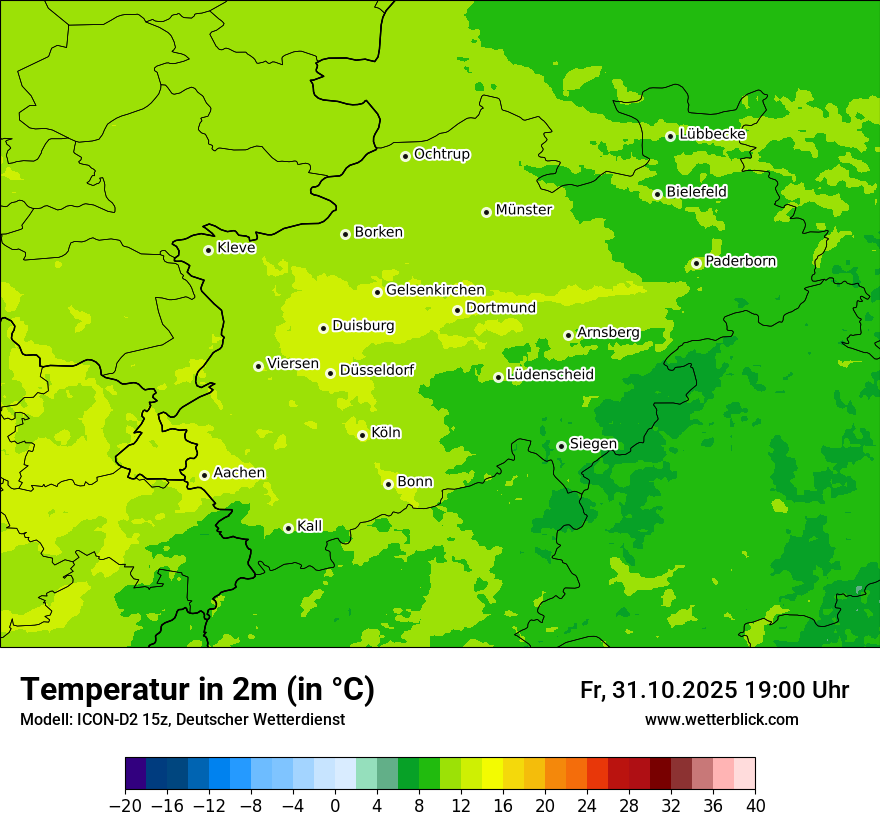 Modellkarten Temperatur Modellkarten Temperatur