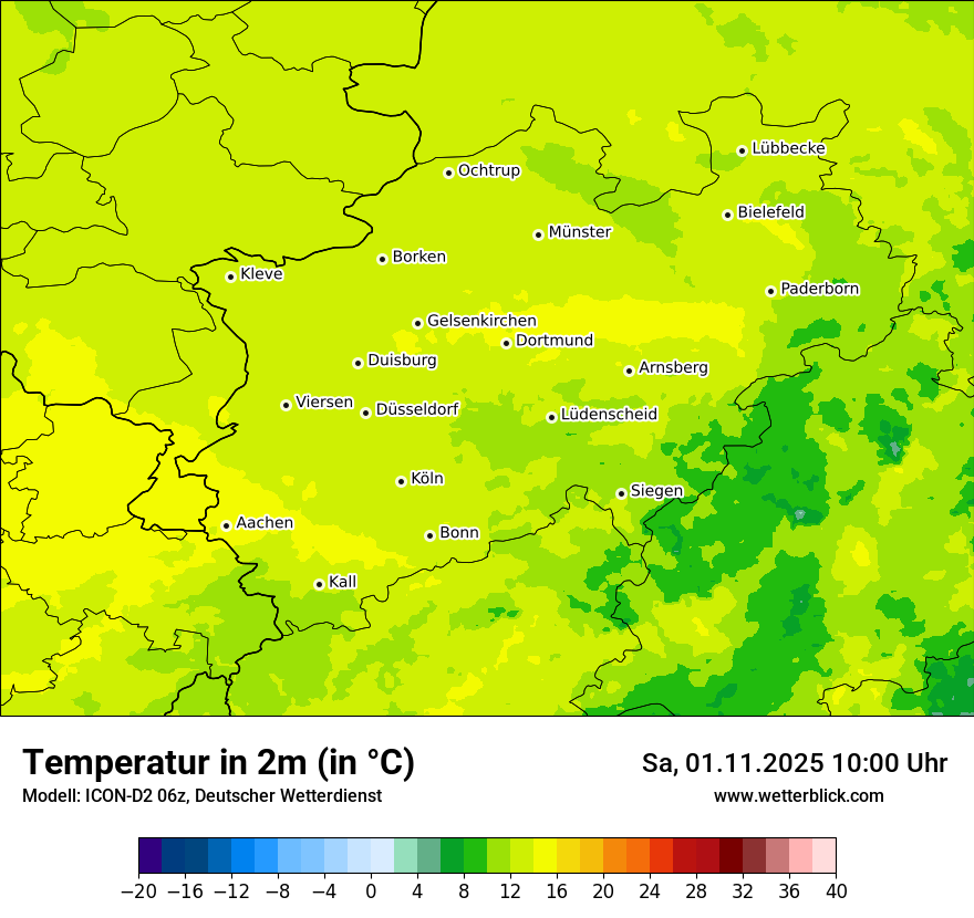 Modellkarten Temperatur Modellkarten Temperatur