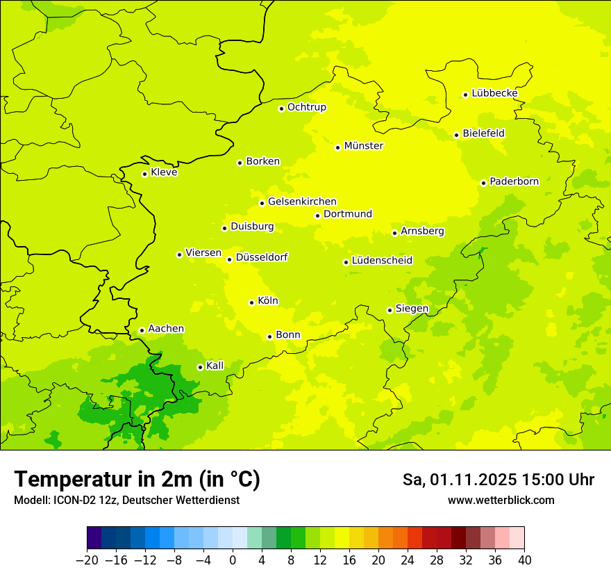 Modellkarten Temperatur Modellkarten Temperatur