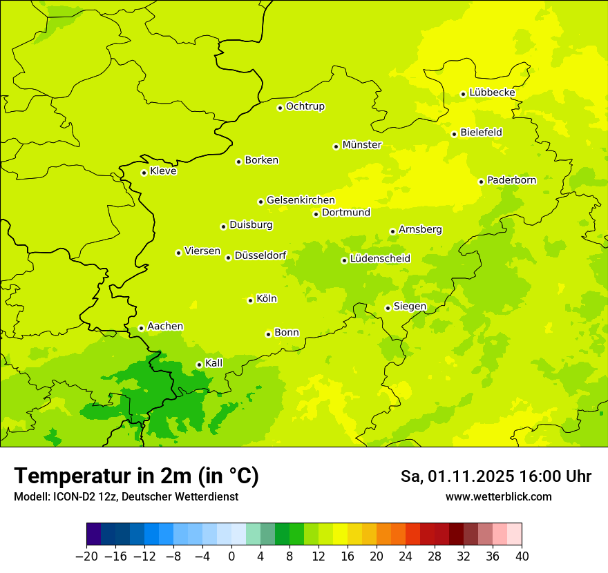 Modellkarten Temperatur Modellkarten Temperatur
