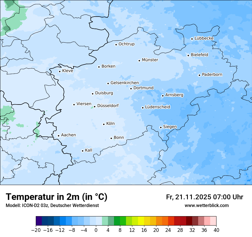 Modellkarten Temperatur