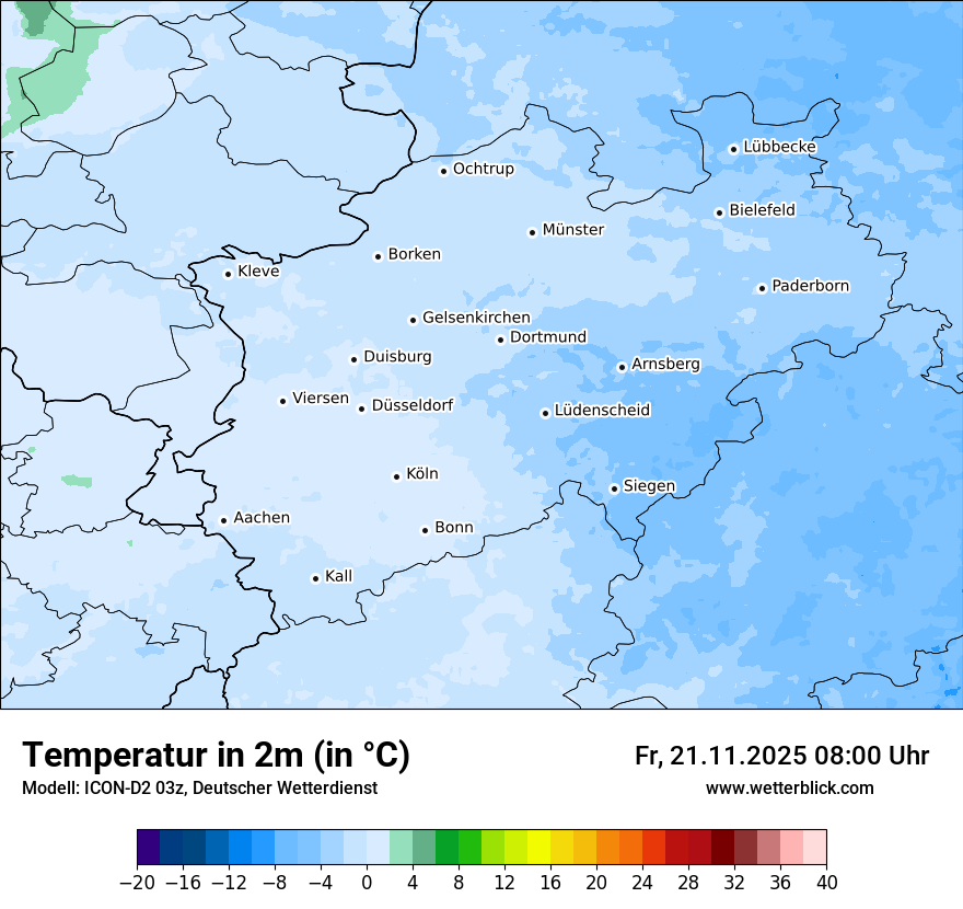 Modellkarten Temperatur