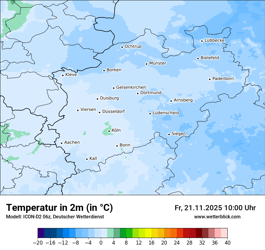 Modellkarten Temperatur