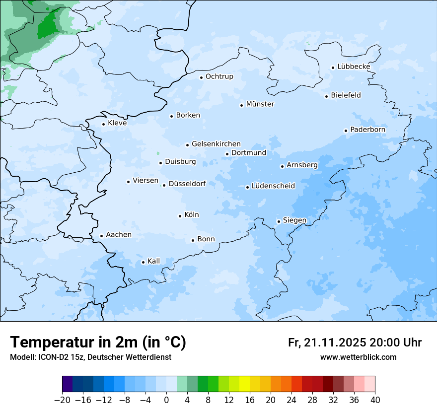 Modellkarten Temperatur
