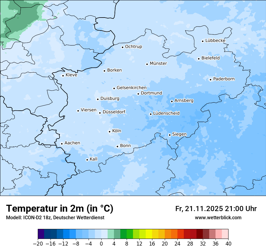 Modellkarten Temperatur