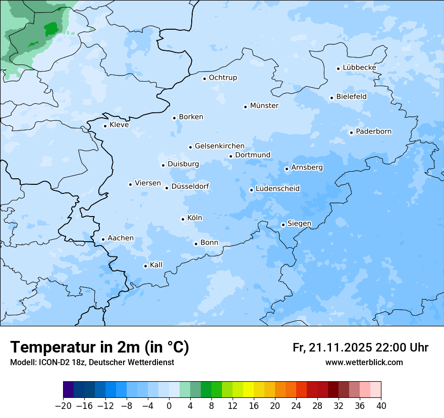 Modellkarten Temperatur
