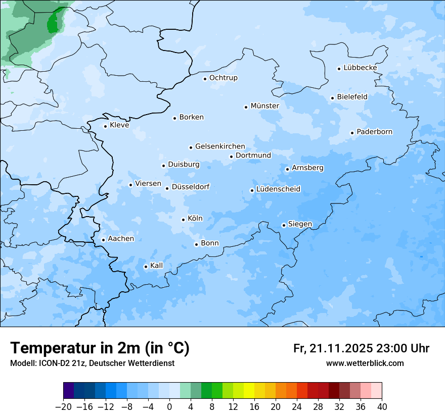 Modellkarten Temperatur
