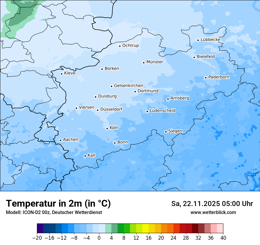 Modellkarten Temperatur