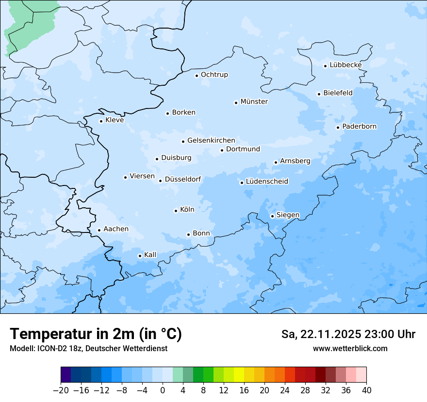Modellkarten Temperatur