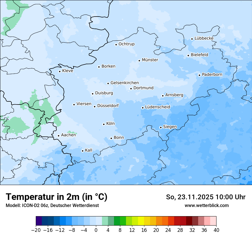 Modellkarten Temperatur