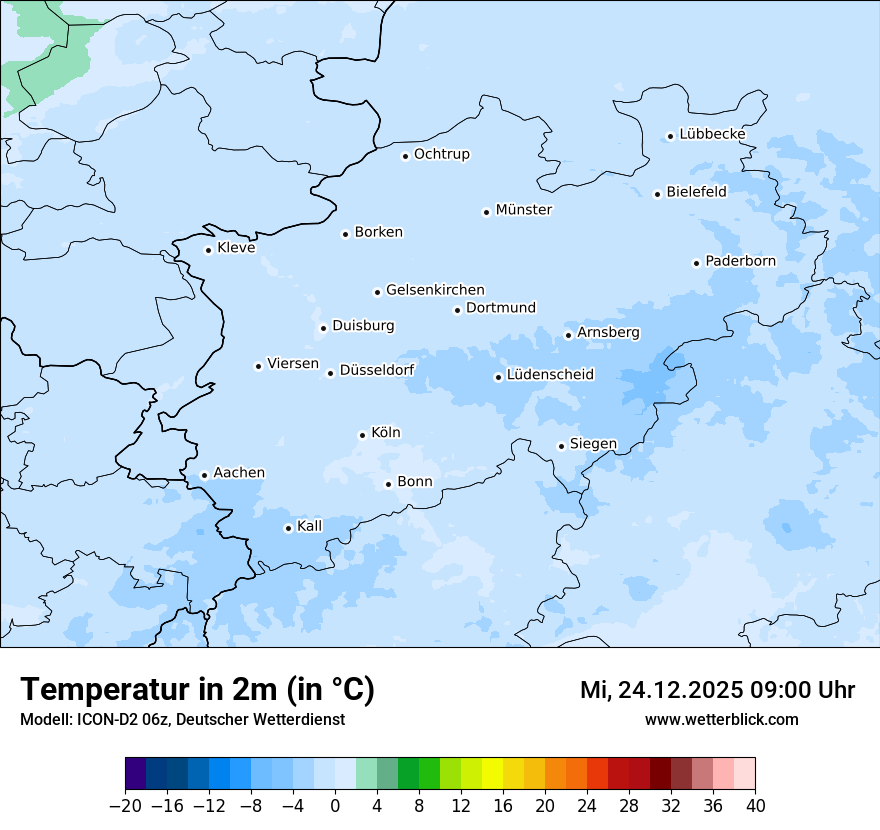 Modellkarten Temperatur